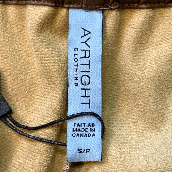 Ayrtight Clothing Womens Rhye Morris Pant Sz Sm Colour Sepia Made in Canada NWT - Picture 5 of 10